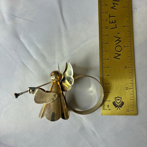 Regal Silver Vintage MCM 4 Angel Napkin Holders Silver Plate 8316.1 Christmas - Picture 10 of 10